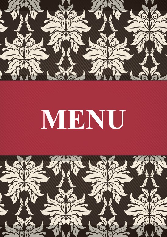 word模板-餐厅菜单