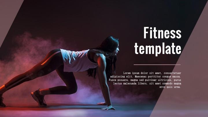 ppt模板-欧美健身运动简洁风PPT模板