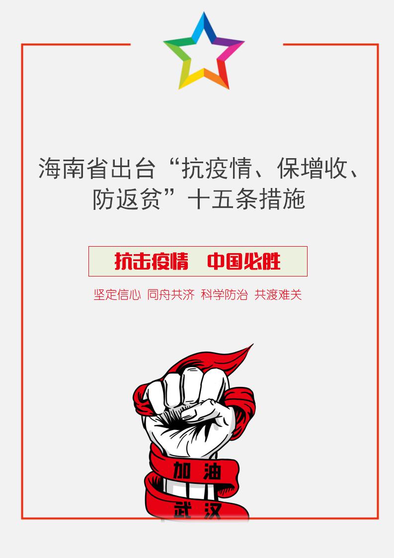word模板-海南省出台抗疫情十五条措施