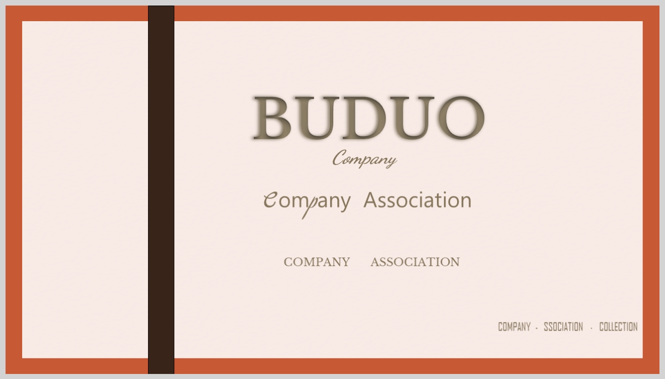 ppt模板-橘色商务奢侈品香水PPT模板