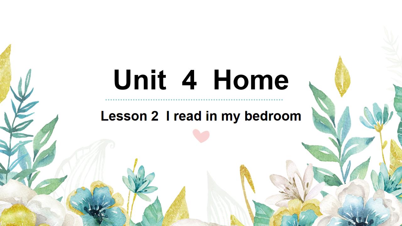 ppt模板-小学英语鲁科版三年级下册《Lesson 2 I read in 