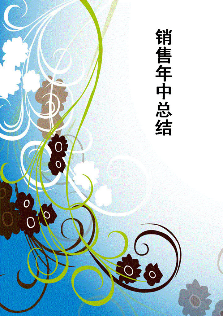 word模板-销售年中总结