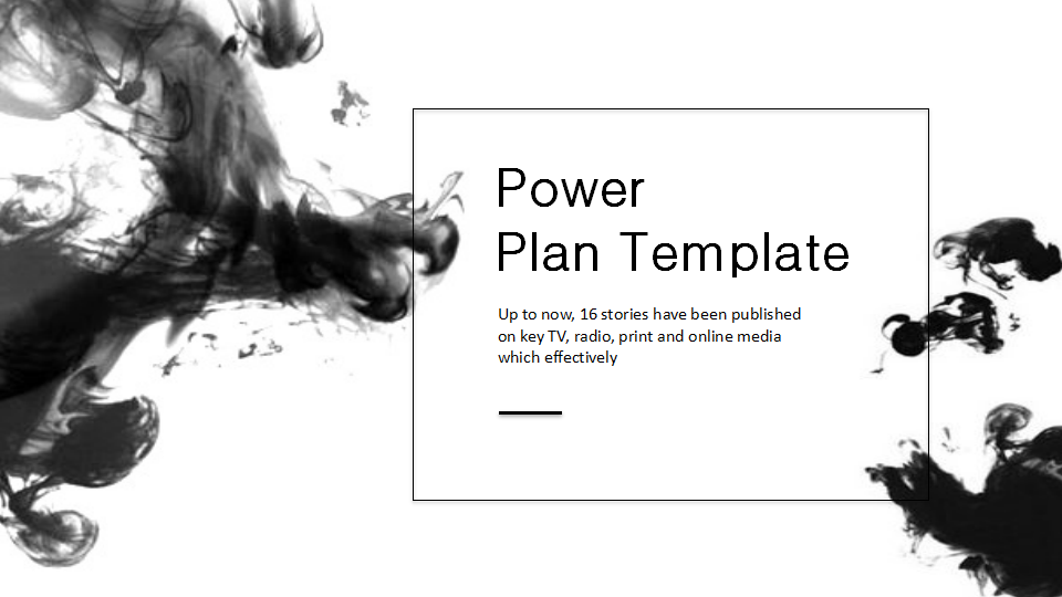 ppt模板-中国烟雾情境PPT模板