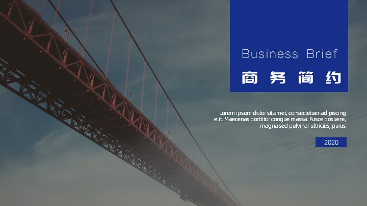 ppt模板-商务深蓝工作模板