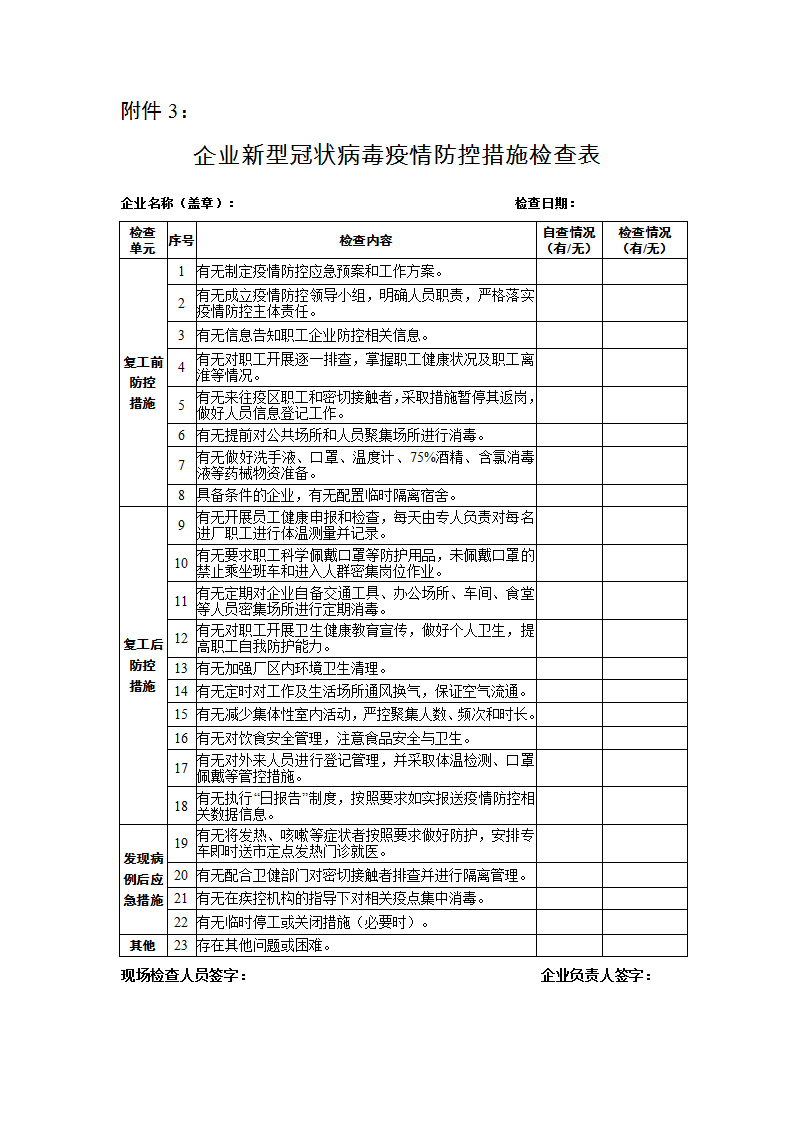 word模板-企业新型冠状病毒疫情防控措施