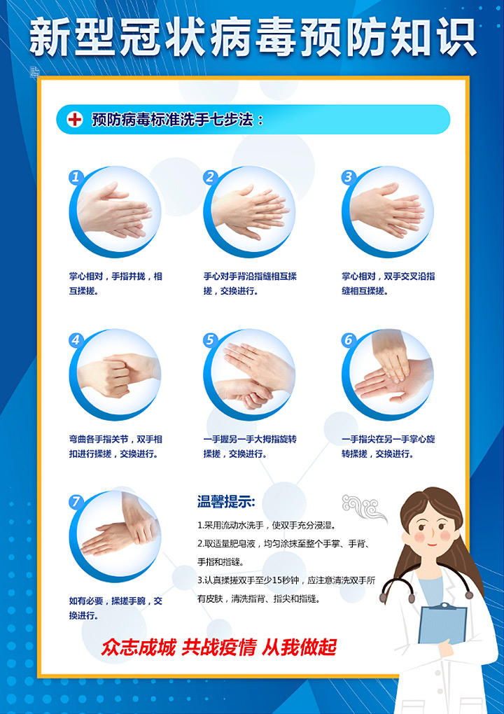 word模板-新型冠状病毒预防知识