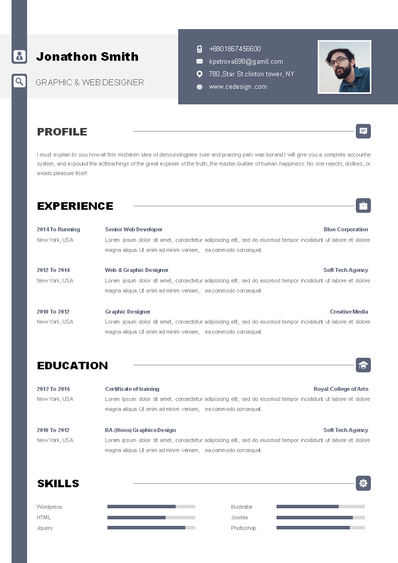 word模板-简约设计师简历