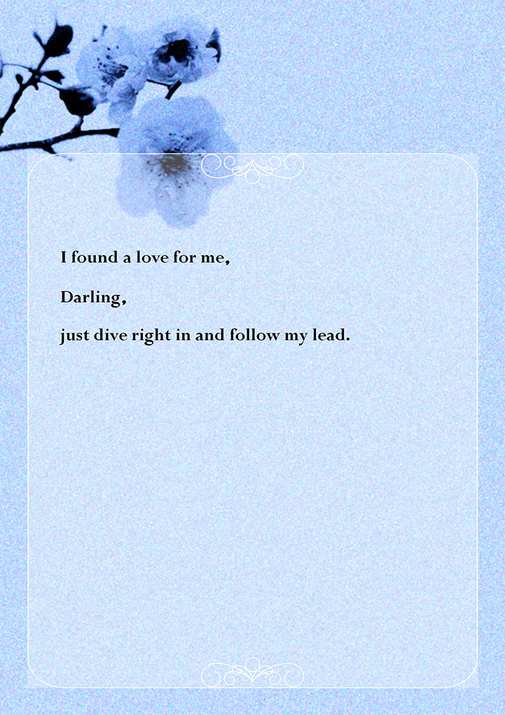 word模板-复古蓝色梅花信纸