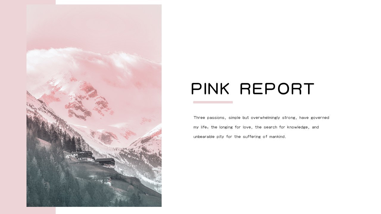 ppt模板-粉红欧美风 简约PPT