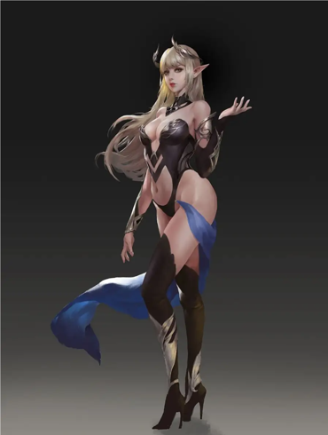 韩国画师tobsua综合原画插画图包（含线稿）免费下载 