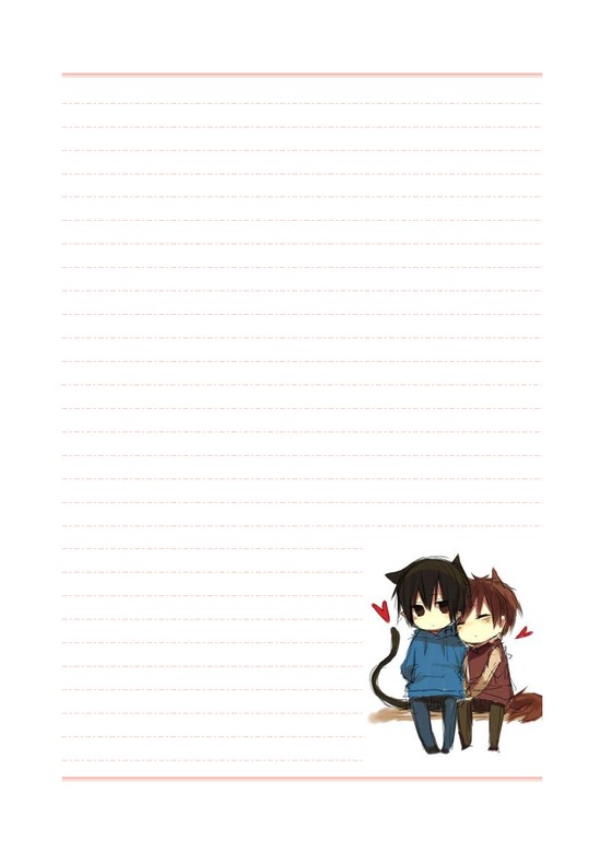 word模板-可爱卡通信纸