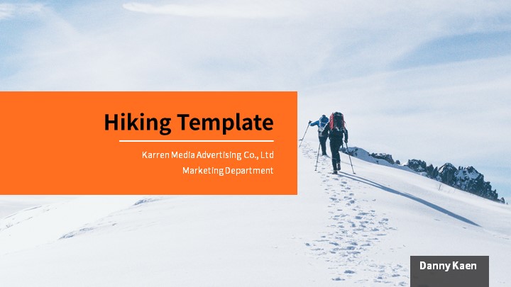 ppt模板-橙色活力运动风格模板