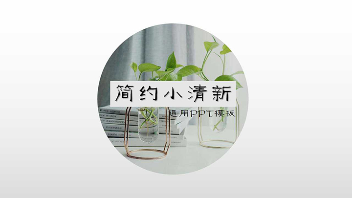 ppt模板-简约小清新通用免费模板