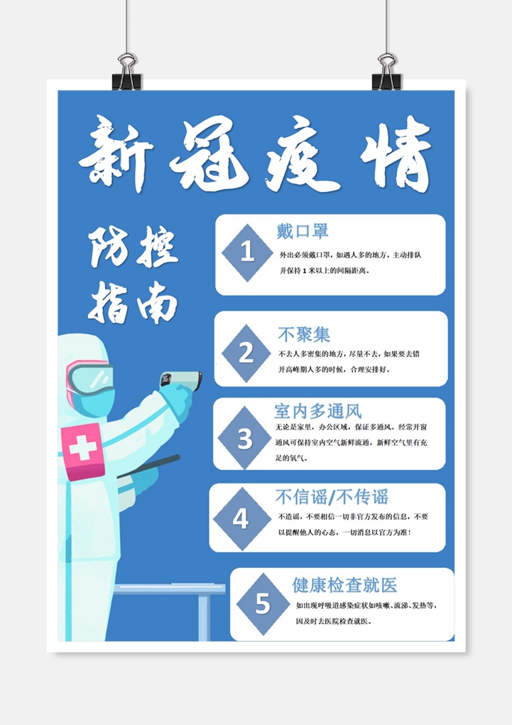 word模板-新冠疫情防控指南
