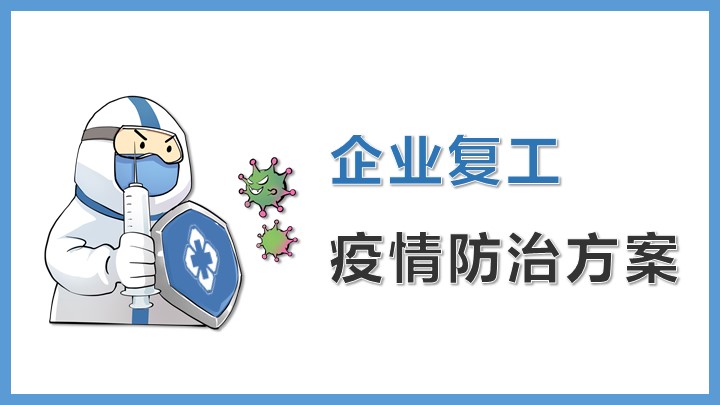 ppt模板-企业复工疫情防治方案PPT