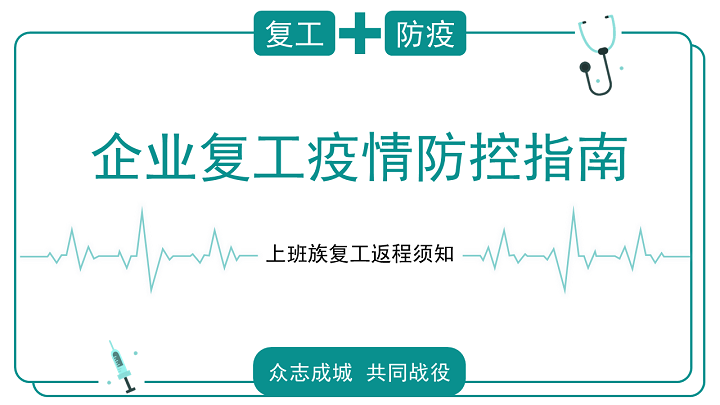 ppt模板-企业复工疫情防控工作指南