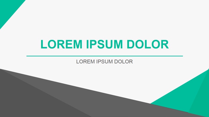 ppt模板-绿色几何风演讲汇报模板