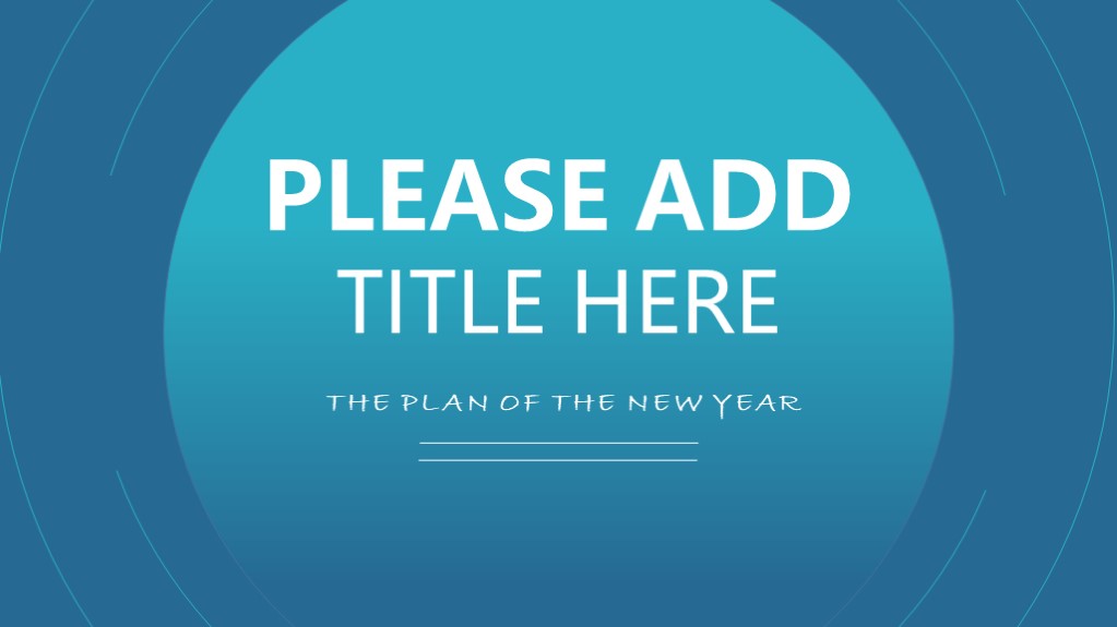 ppt模板-蓝色极简风商务通用ppt模板