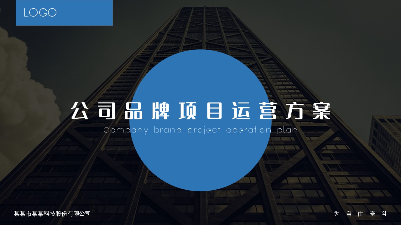 ppt模板-公司品牌项目运营方案