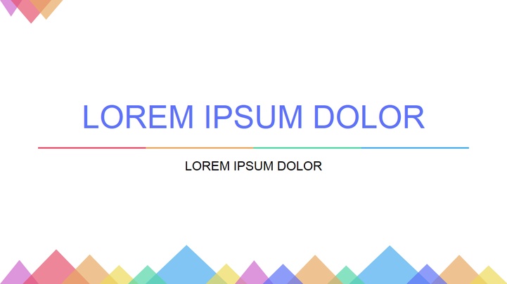 ppt模板-几何风演讲汇报模板