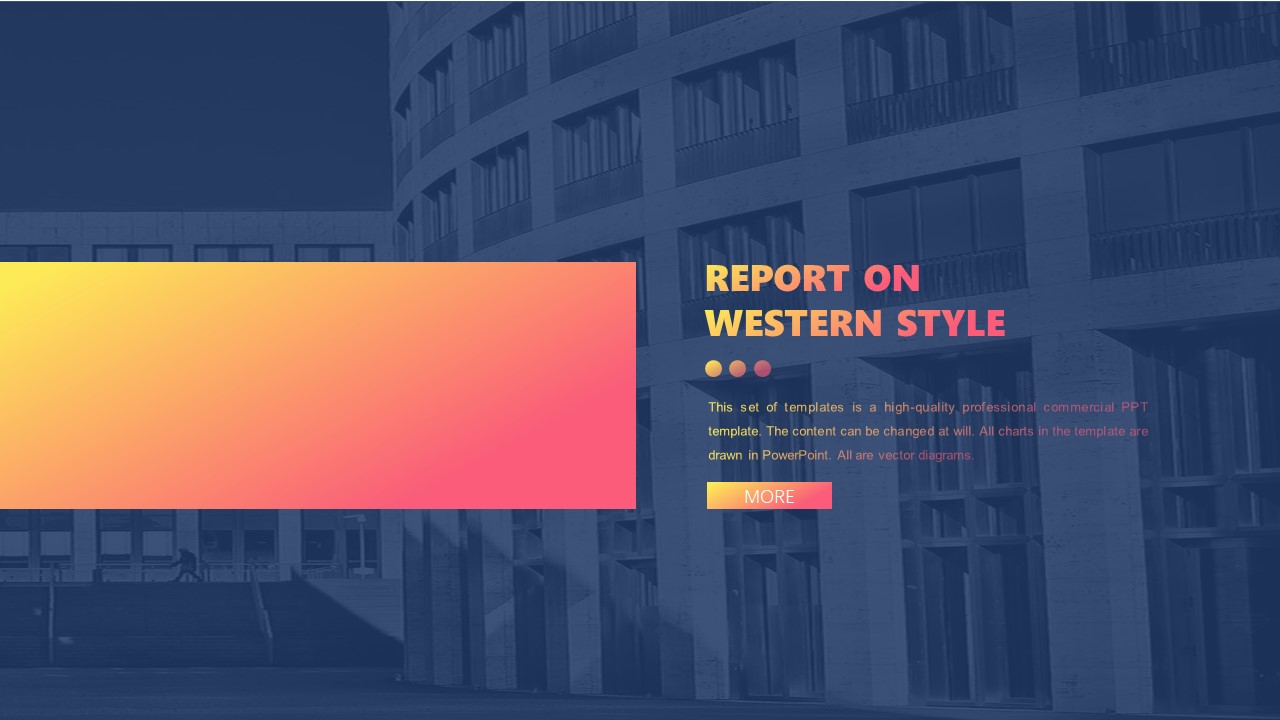 ppt模板-欧美风渐变总结计划汇报工作模板